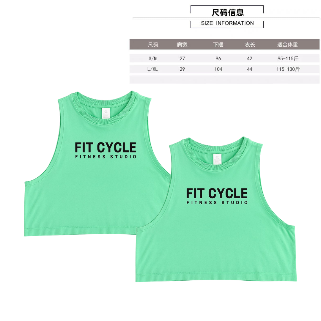 Crop Singlet (Baby Green)