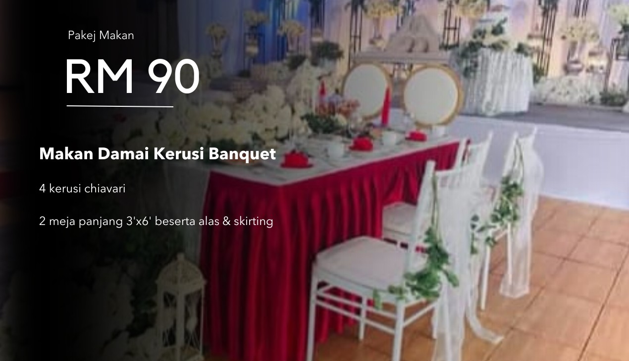 Wedding dining table setup 2