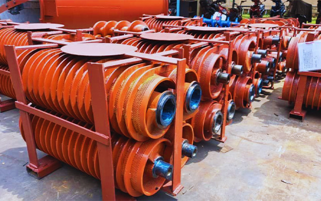Spare parts - red industrial components